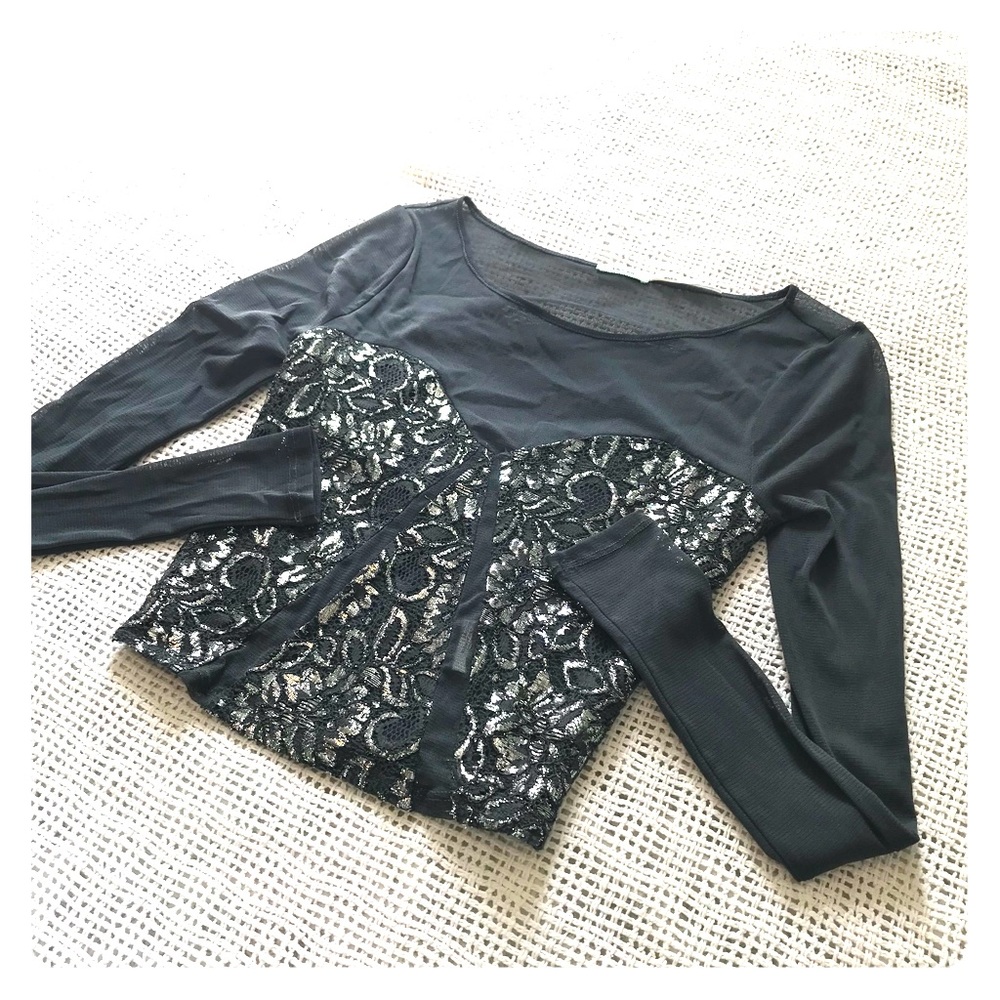 Kimchi Blue mesh crop top